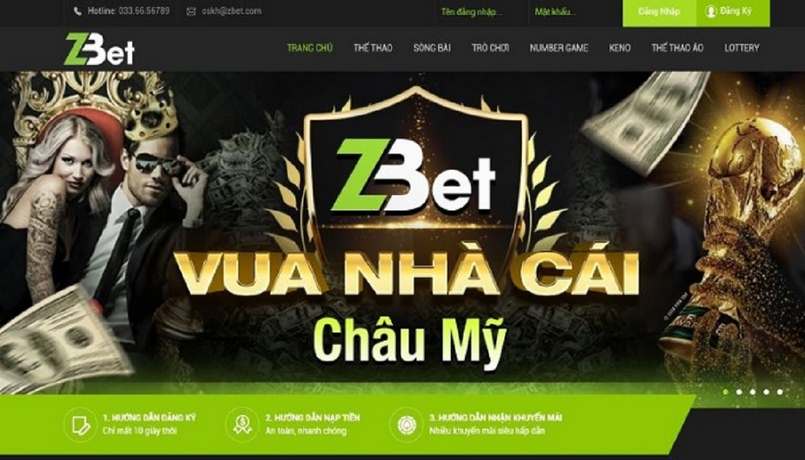 Ông vua Nhà cái Châu Mỹ - Zbet