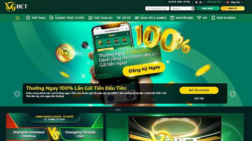 Những trò chơi cá cược tại V9bet khiến các anh em quên đi thực tại