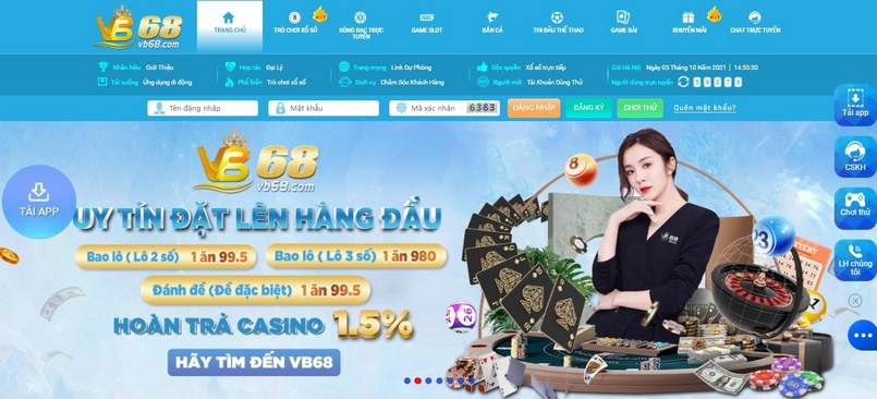 Danh sách game hấp dẫn của Vb68 cung cấp trong năm 2022.