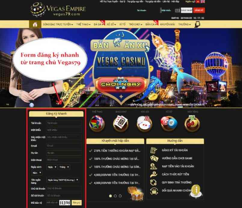 Vegas79 và giao diện sàn bắt mắt và rực lửa